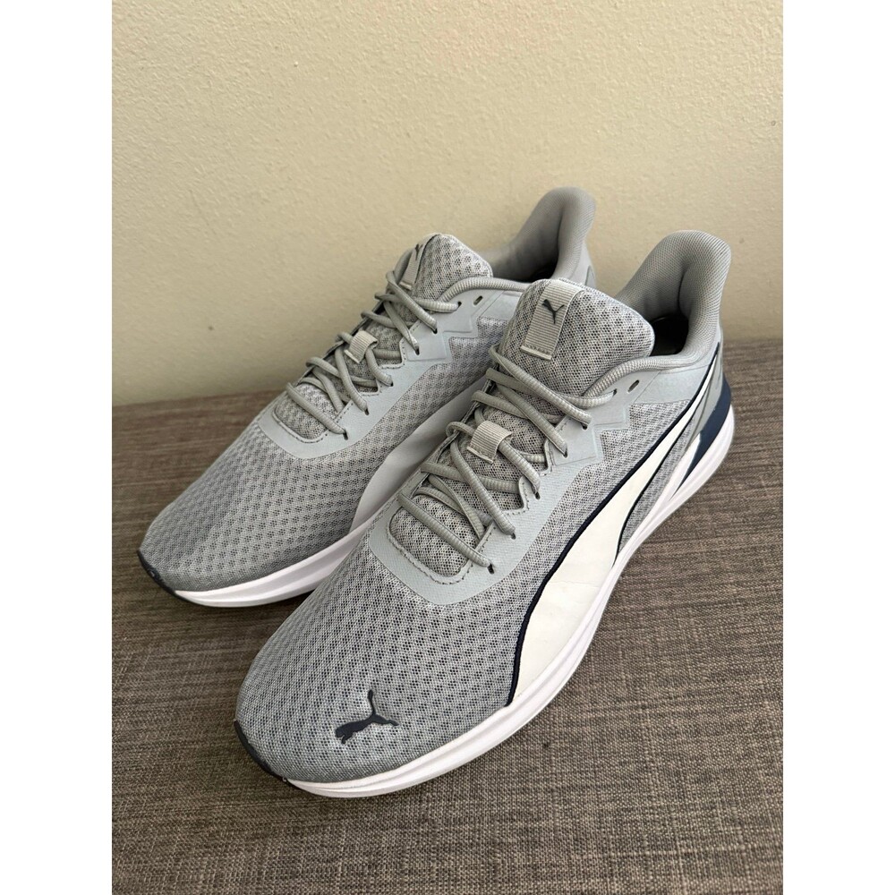 Men’s Puma Transport Modern Grey /White /Navy Running Shoes Size 13